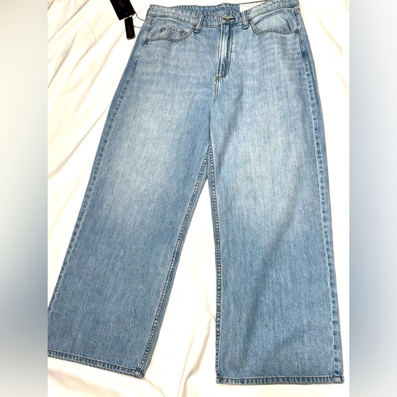Rag & Bone Lori Mid-Rise Crop Jeans Light Wash BLUE Size 30 NWT Soft Cotton - Picture 4 of 14